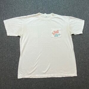 Vintage Joe Camel Beach Club T Shirt Large L Mens White 90s Pocket Graphic 1993